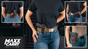 IP4 - 4 in 1 Multiple Carry Leather Holster