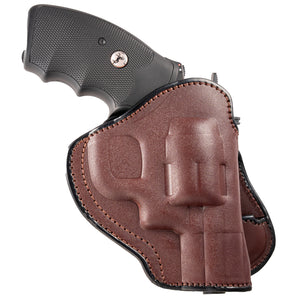 6-Shot Revolver Paddle Leather Holster