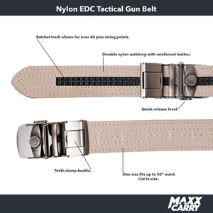 Maxx Khaki Tactical Gun Belt