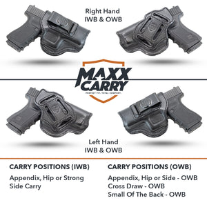 IP4 - 4 in 1 Multiple Carry Leather Holster