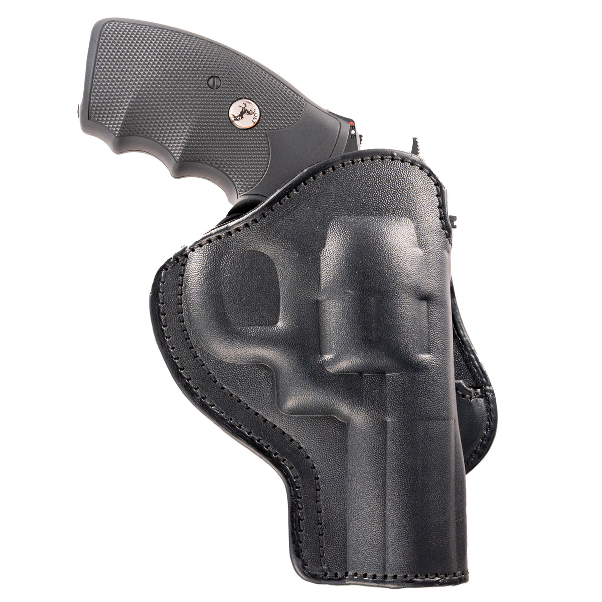 6-Shot Revolver Paddle Leather Holster