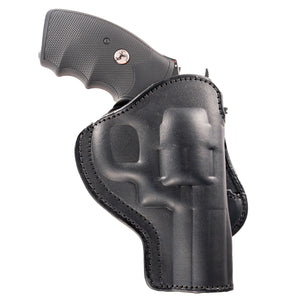 6-Shot Revolver Paddle Leather Holster