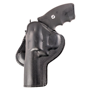 6-Shot Revolver Paddle Leather Holster