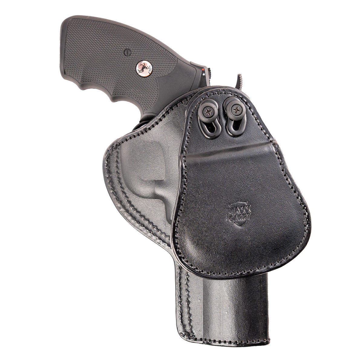 6-Shot Revolver Paddle Leather Holster
