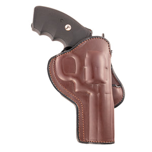 6-Shot Revolver Paddle Leather Holster