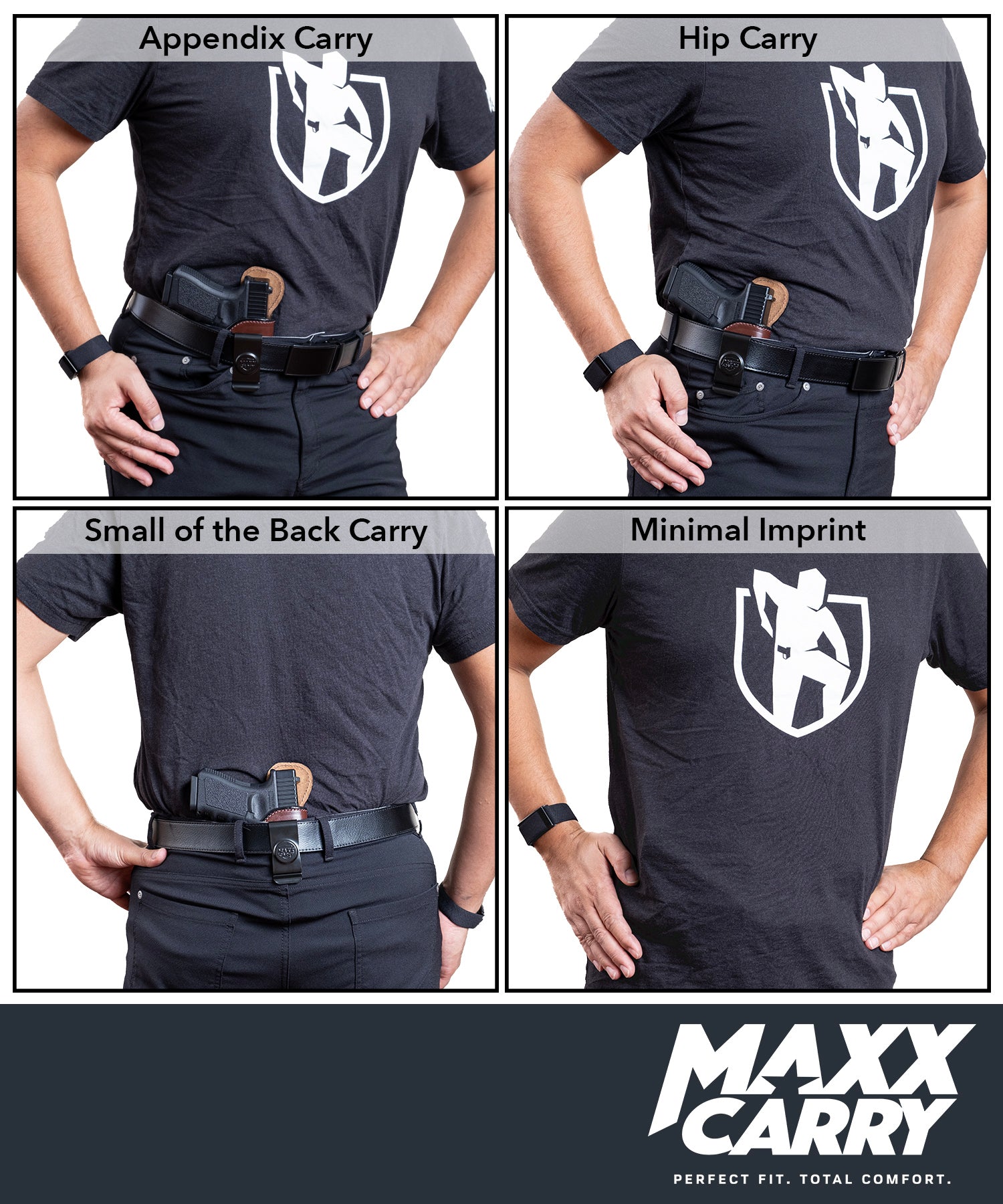 Maxx Carry PD - Paddle Leather OWB Gun Holster