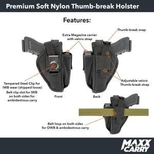 NYLTB - Thumb-Break Premium Nylon Holster