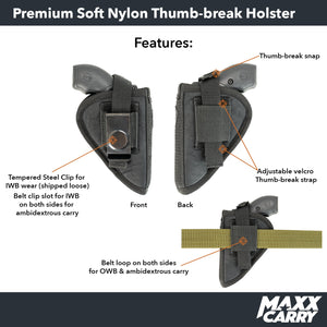 NYLTB - Thumb-Break Premium Nylon Holster