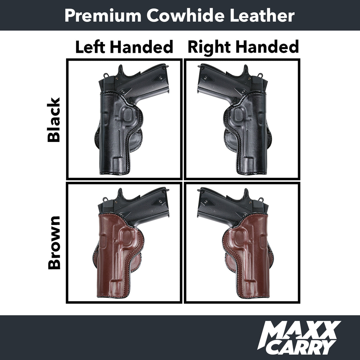 PD - Paddle Leather OWB Gun Holster